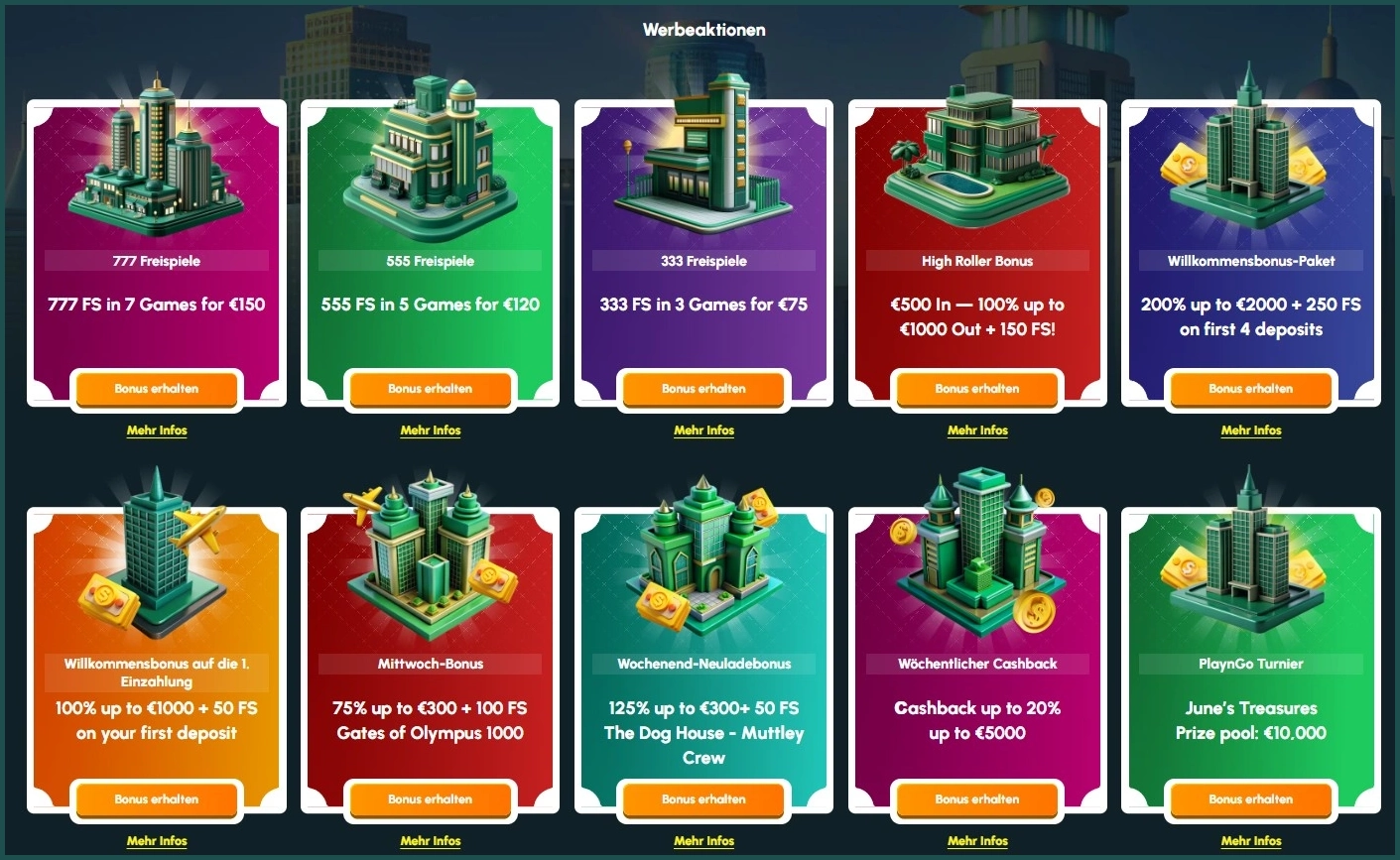 Regelmäßige Bonusaktionen & Promoangebote bei Richville